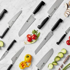 Zwilling - 4 Star Santoku-mes met kuiltjes 180 mm